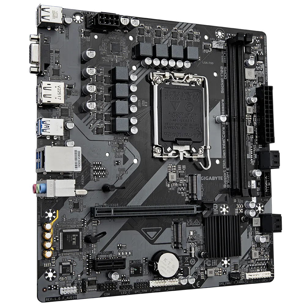 Gigabyte Motherboard B760M E DDR5 For INTEL 12th | 13th | 14th Gen view 3